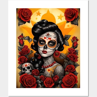 Vintage Style Catrina 01 Posters and Art